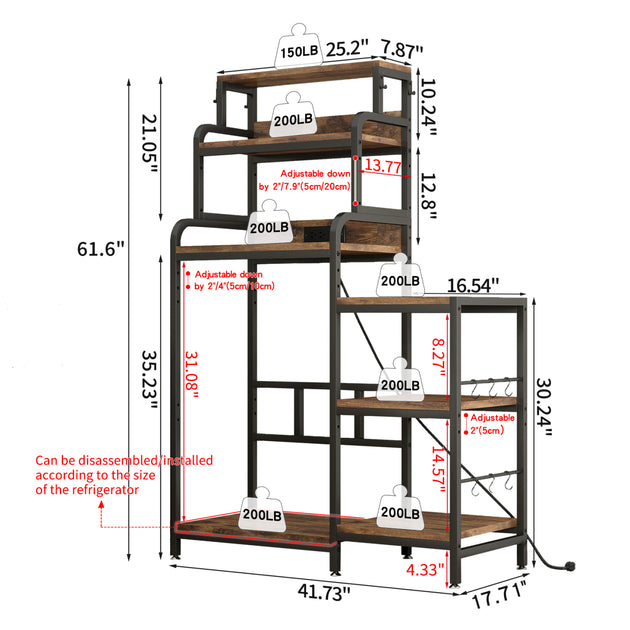 Streamdale 7-Tier Microwave Stand 3