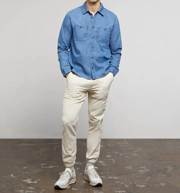 Onia Denim Shirt Blue XLarge 4