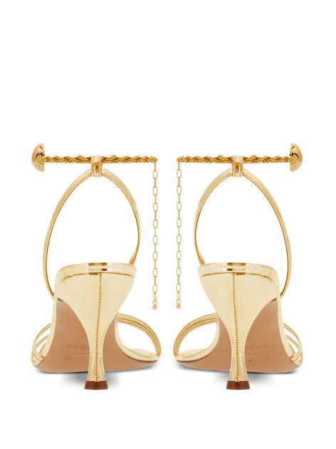 Salvatore Ferragamo Ferragamo 70mm Sandals Gold US 5.5 4