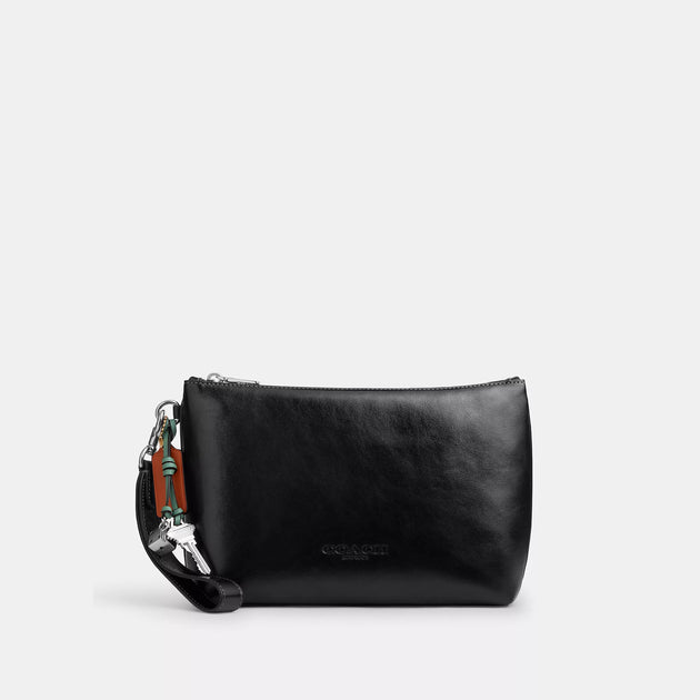 Coach Outlet Pouch With Charms Silver One Size 2