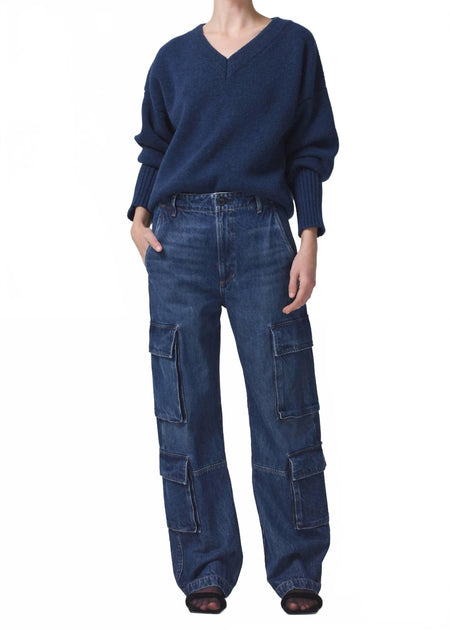 Citizens of Humanity Delena Denim Cargo Pants Blue 26 2