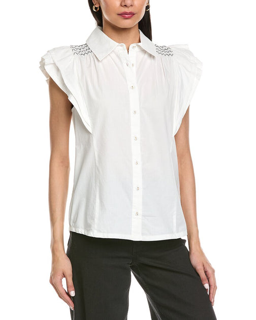 Ramy Brook Marceline Top Weiß XXS 2