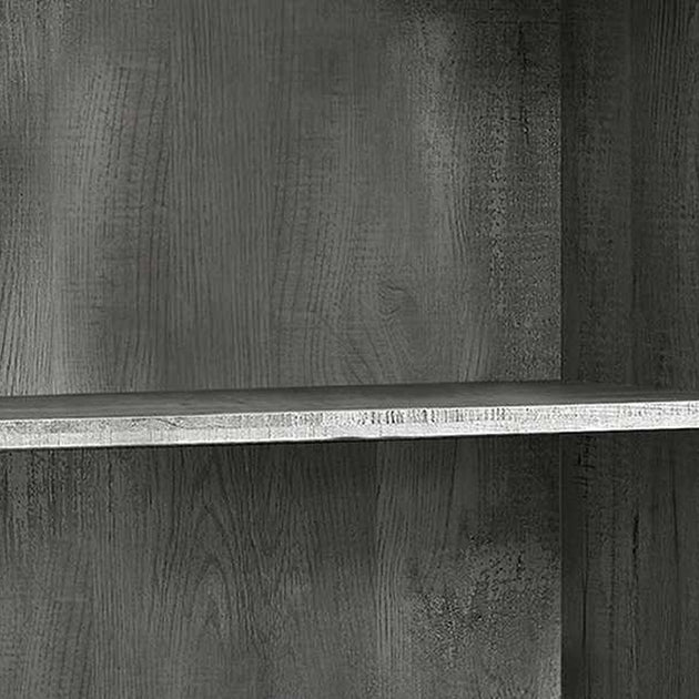 Hivvago 48-inch Gray Wood 4-Tier Bookcase 4