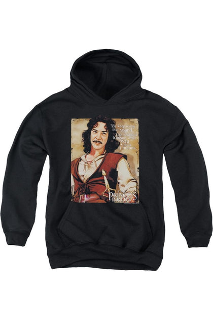 Gildan Princess Bride Word Jugendlicher Pullover Hoodie Schwarz XLarge 2