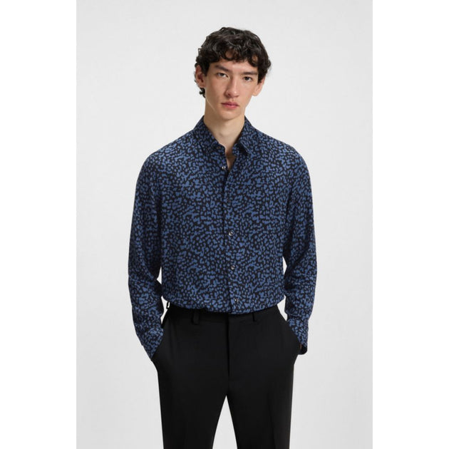Hugo Boss Relaxed-fit Shirt Blue XXL 4