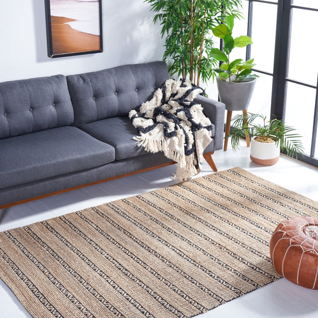 Safavieh NFB655 Area Rug Black/Natural 2