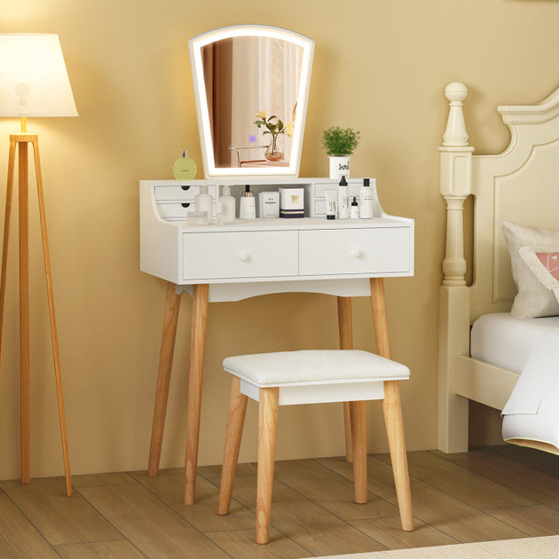 Hivvago Vanity Desk Set White 3