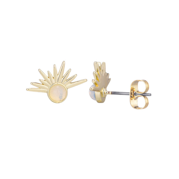 Adornia Opal Sunrise Earrings Gold 2