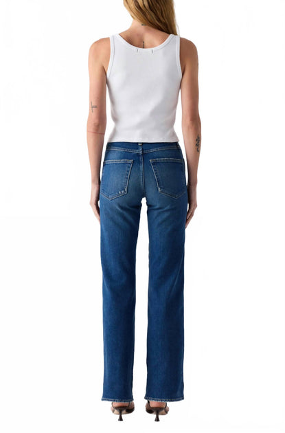 AMO Rosa Mini Bootcut Jeans Blue 25 3