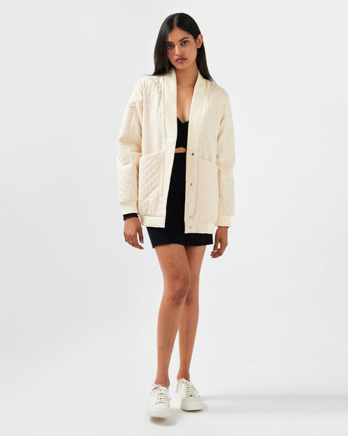 Belle & Bloom Over It Quilted Bomber Blue Medium 4