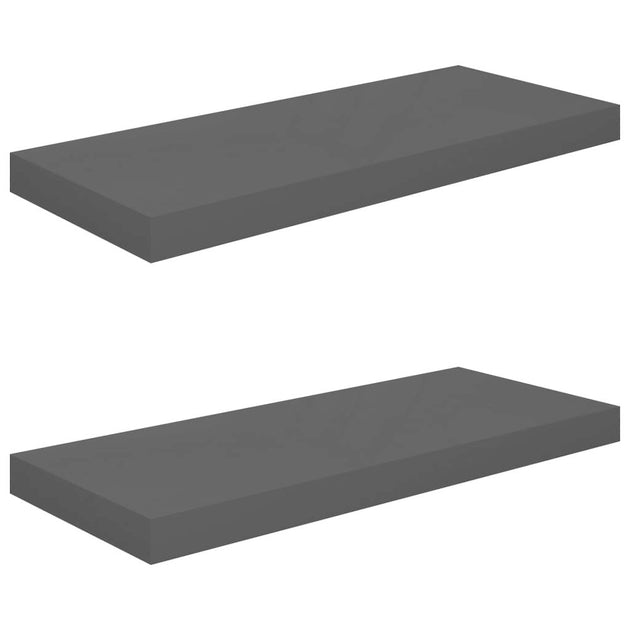 vidaXL Honeycomb Wall Shelf Gray 3