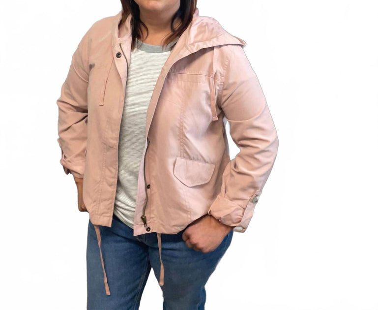 mittoshop Zip-Up Cropped Jacket Pink Small 4