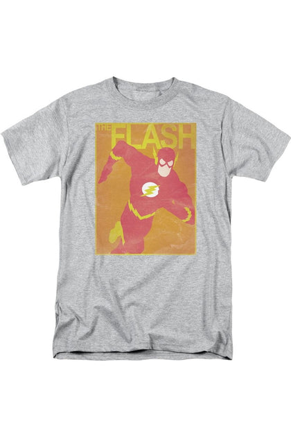 Gildan Justice League Flash Poster T-Shirt Grey Large 2