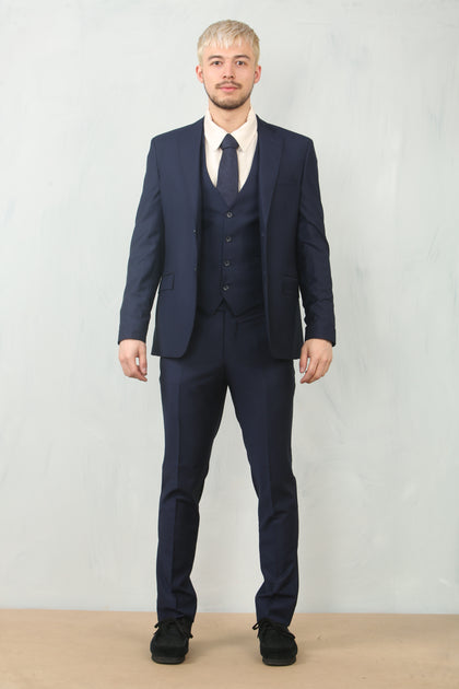 Infinity Men's 3 Piece Suit Navy US 46 Regular 4