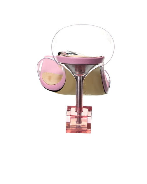 Mach & Mach Crystal Square Mule Pink EU 35.5 4