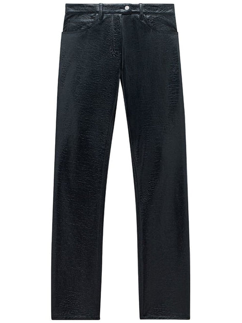 Courrèges Stretch-Baumwollhose Schwarz EU 40 2