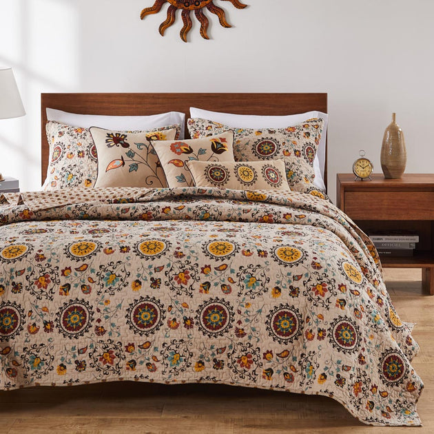 BreeBe Andorra Quilt Set Multicolor Full/Queen 3
