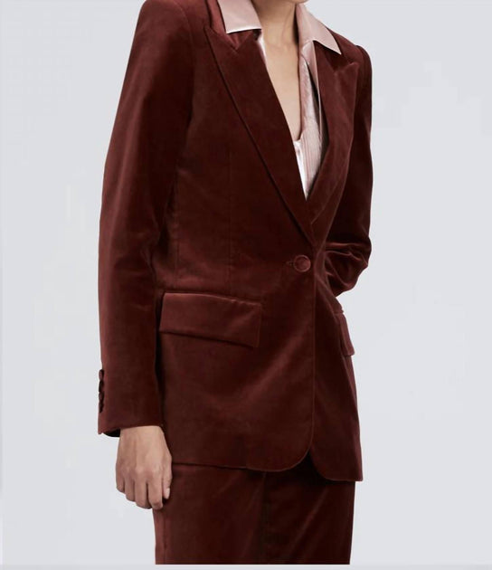 Derek Lam 10 Crosby Balton Single Breasted Blazer Red US 6 3