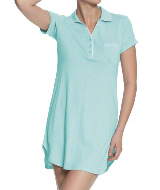 Twelve Eighty Eight Paige Chemise de Nuit Bleu Large 2