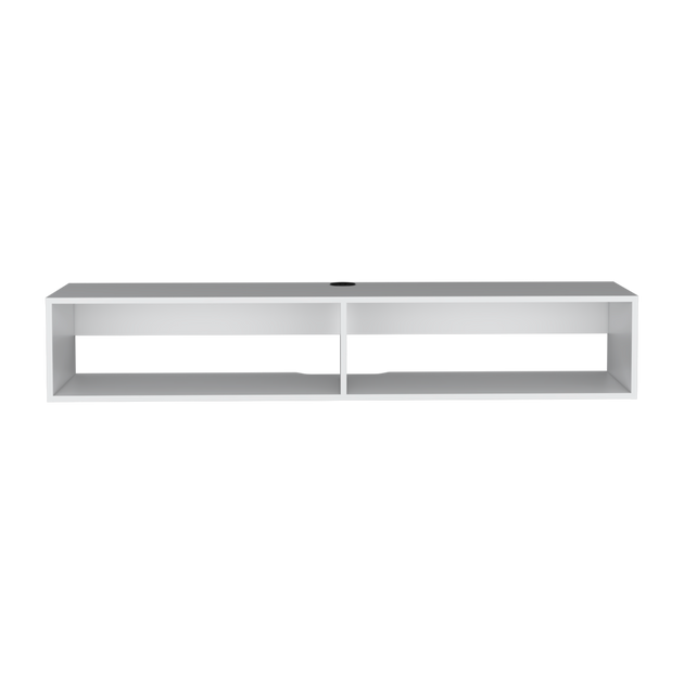 Hivvago Floating Mount TV Stand White 59in 2