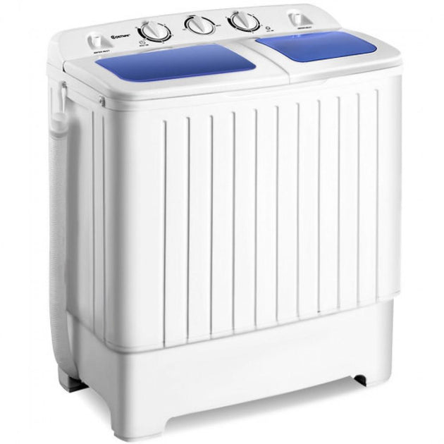 Hivvago 20 lbs kompakte Waschmaschine mit Doppeltub 2