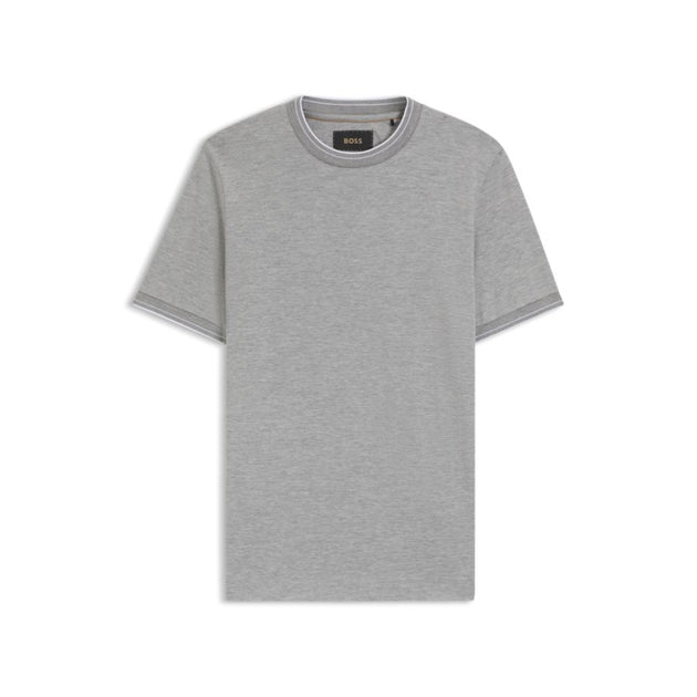 Boss Collar-tipping T-shirt Grey Medium 2