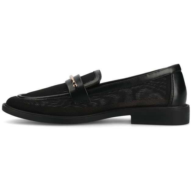 Journee Collection Rainey Mesh Loafers Black US 9 3