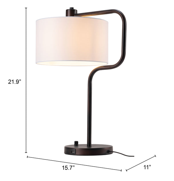 Hivvago Middlemist Table Lamp White 4