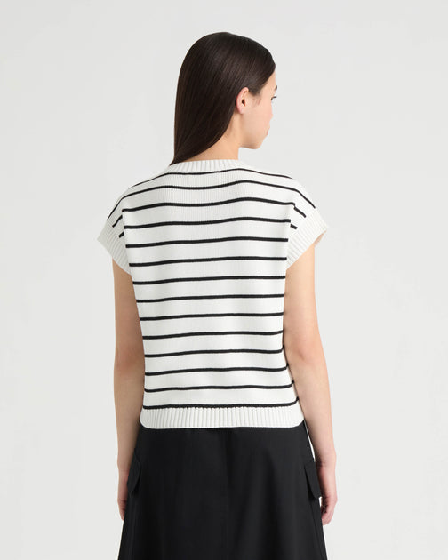 NVLT Sleeveless Sweater White Large 3