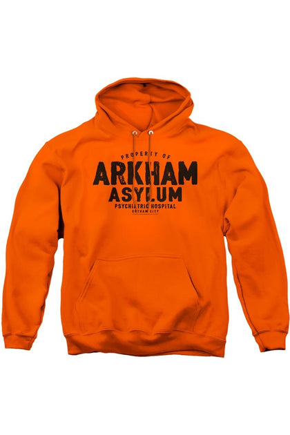 Gildan Batman Arkham Asylum Hoodie Orange Large 2