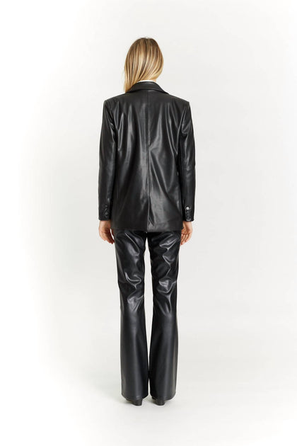 Oat New York Slim Boyfriend Blazer Black Medium 3