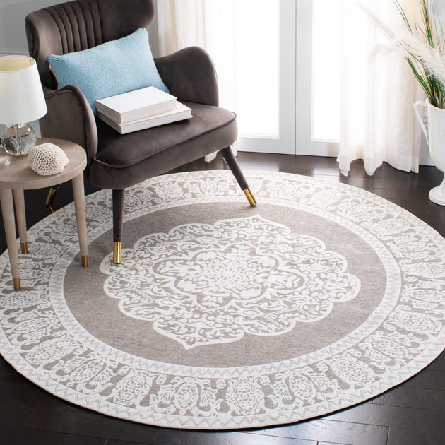 Safavieh Marbella MRB615 Area Rug Light Grey / Ivory 4