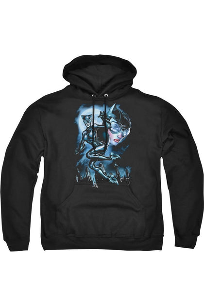 Gildan Batman Moonlight Cat Hoodie Black XXX-Large 2