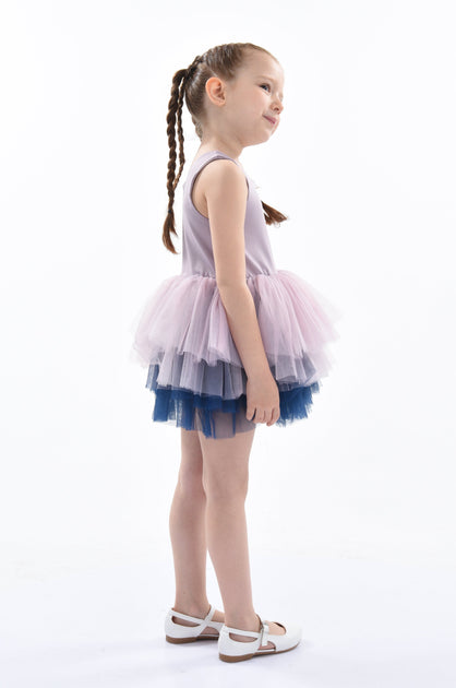 Mimi Tutu Mia Tutu Dress Purple/Beige US 2T 4