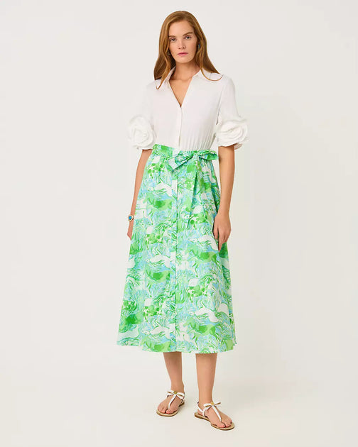 Lilly Pulitzer Sonaire Robe Chemise Midi Multi US 16 4