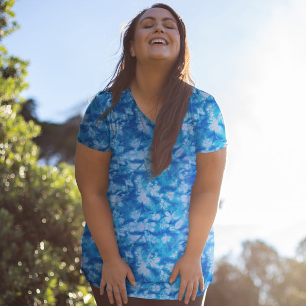 Calypsa Anna Swim Tunic Black Plus Size 1X 4