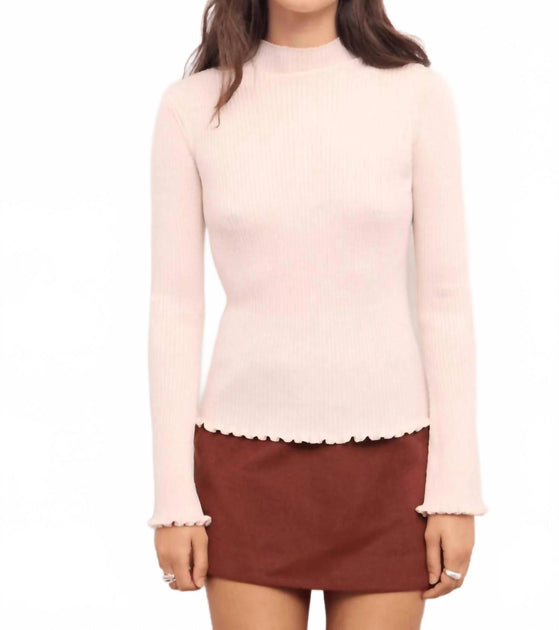 MINKPINK Saga Knit Top Pink Large 2