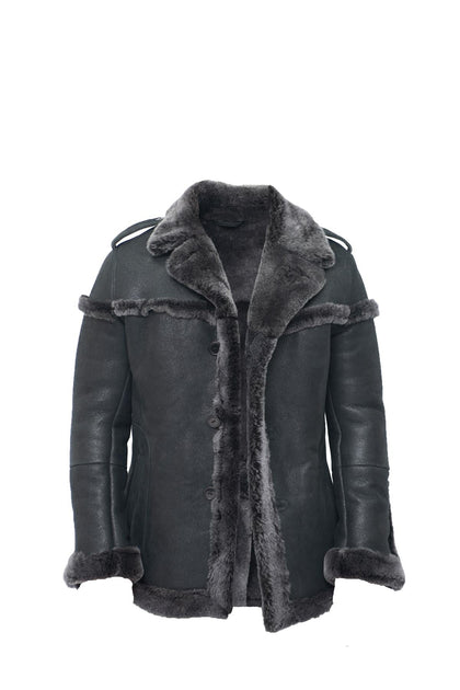 Infinity Kingsbridge Veste en Daim Peau de Mouton Merino Noir XSmall 3