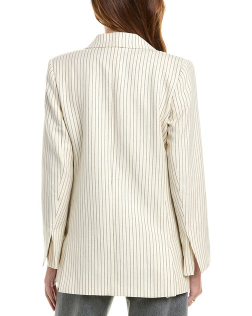 FRAME Denim Linen-Blend Jacket Beige US 2 3