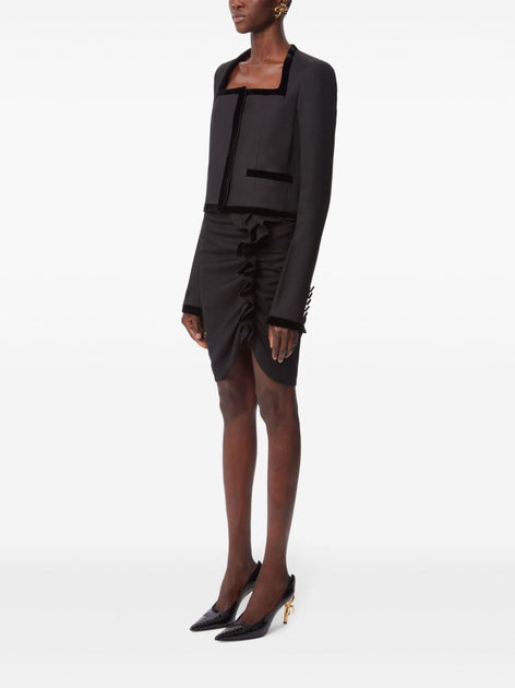 Nina Ricci Draped Mini Skirt Black EU 40 4
