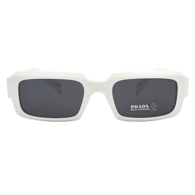 Prada PR 27ZS Rectangular Sunglasses Dark Gray 54 2