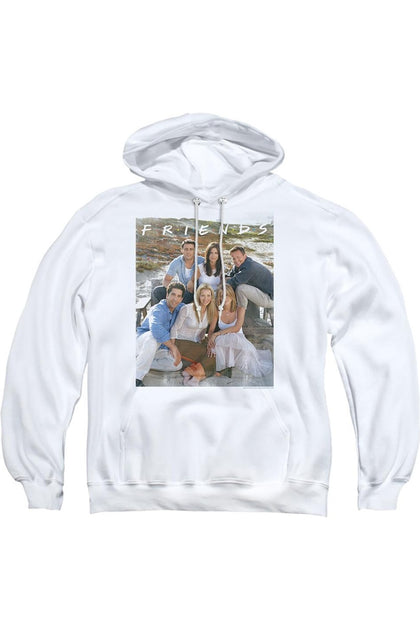 Gildan Friends Life's A Beach Kapuzenpulli Weiß XXL 2