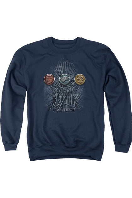Gildan Game Of Thrones Sigils Crewneck Sweatshirt Blue Medium 2