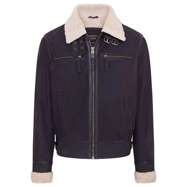 TruClothing Pilot Aviator Leather Jacket Brown 5XLarge 3
