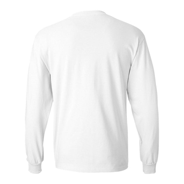 Hanes Beefy-T Langarm T-Shirt Weiß XL 3