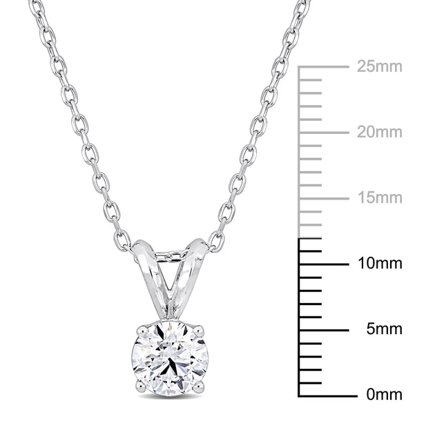 Created Forever 3/4ct Lab-Grown Diamond Solitaire Necklace Platinum 4