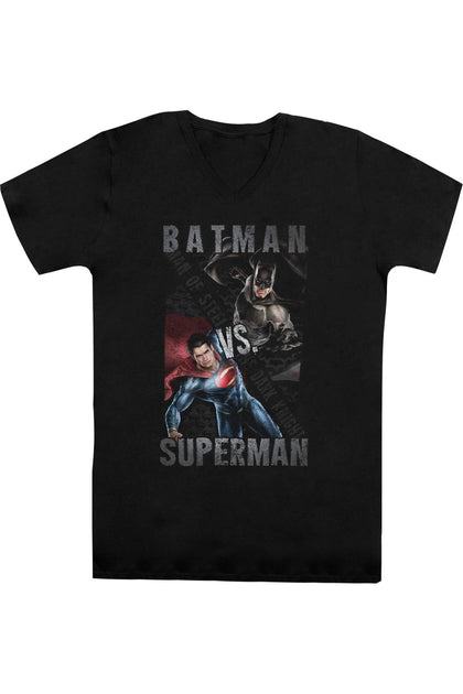 Gildan Batman V Superman Hero Split T-Shirt Col V Noir Small 2