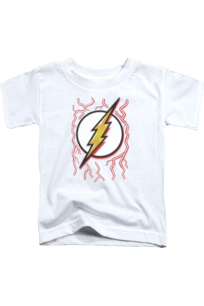 Gildan DC Comics Flash Airbrush Bolt T-Shirt White XSmall 2