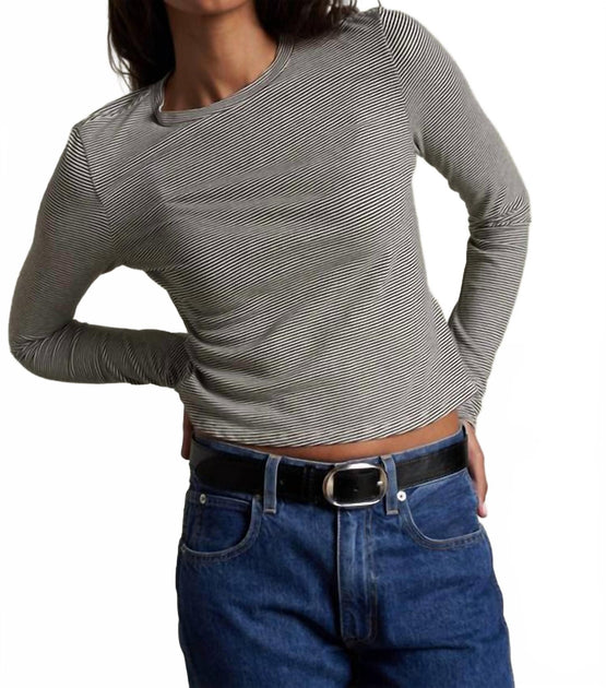 PERFECTWHITETEE Jamie Long Sleeve Shirt Grey XLarge 2