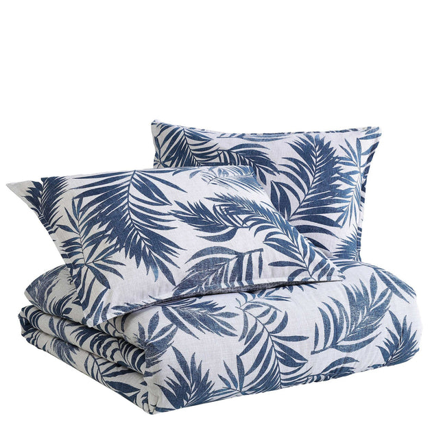 Nautica Marina Leaf Blue Full/Queen Comforter and Sham Set 4